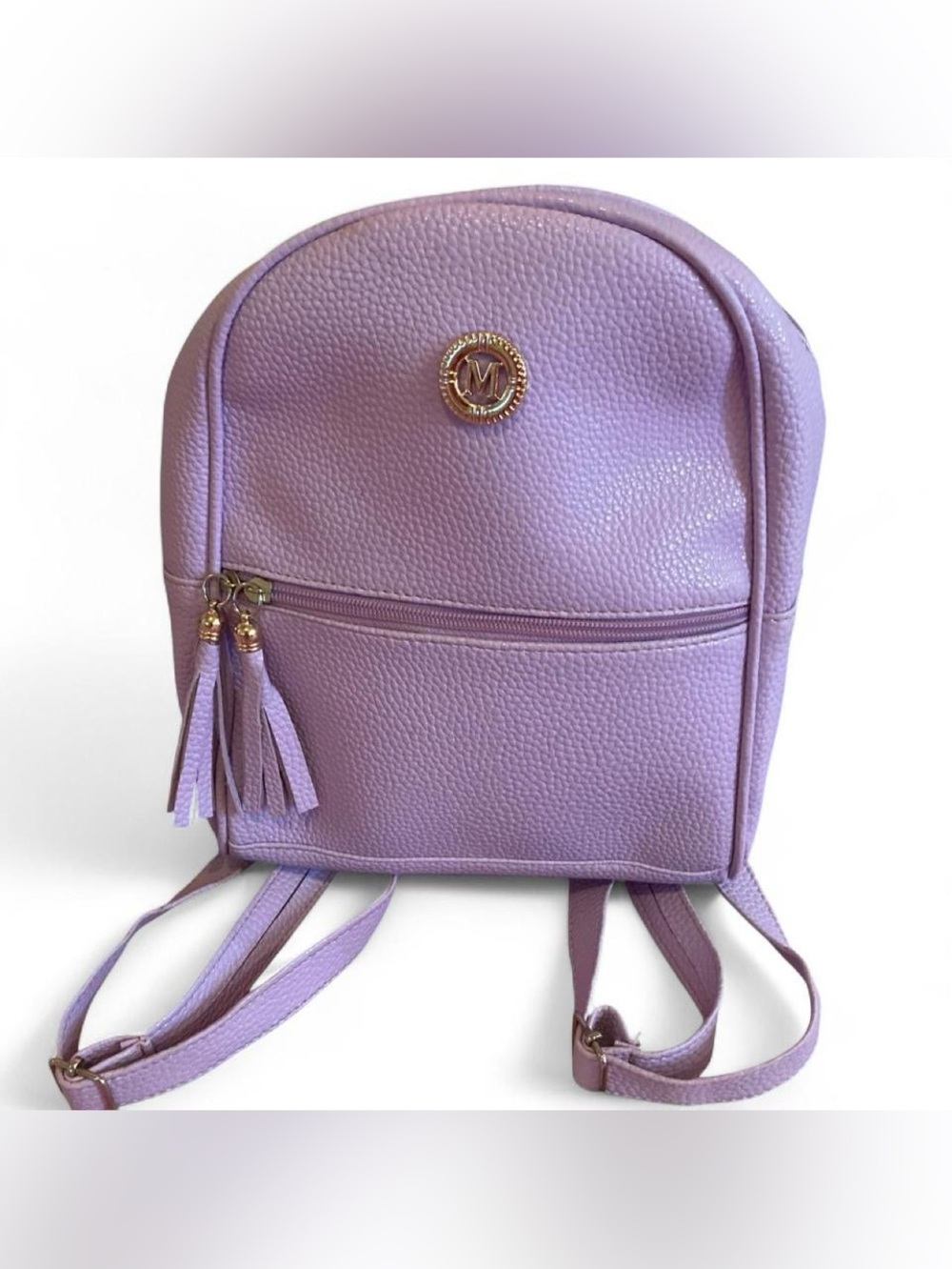 NEW Light Purple Lavender Pebbled Leather Backpack Purse
/Tassel Zipper Pulls
